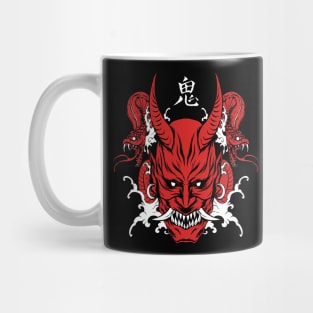 Oni mask T-shirt Mug